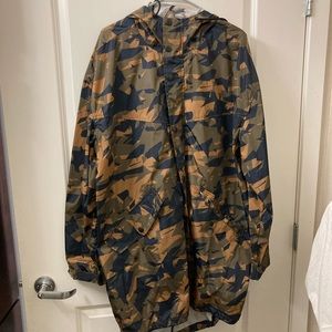 Men’s Camo Raincoat - Extra Long